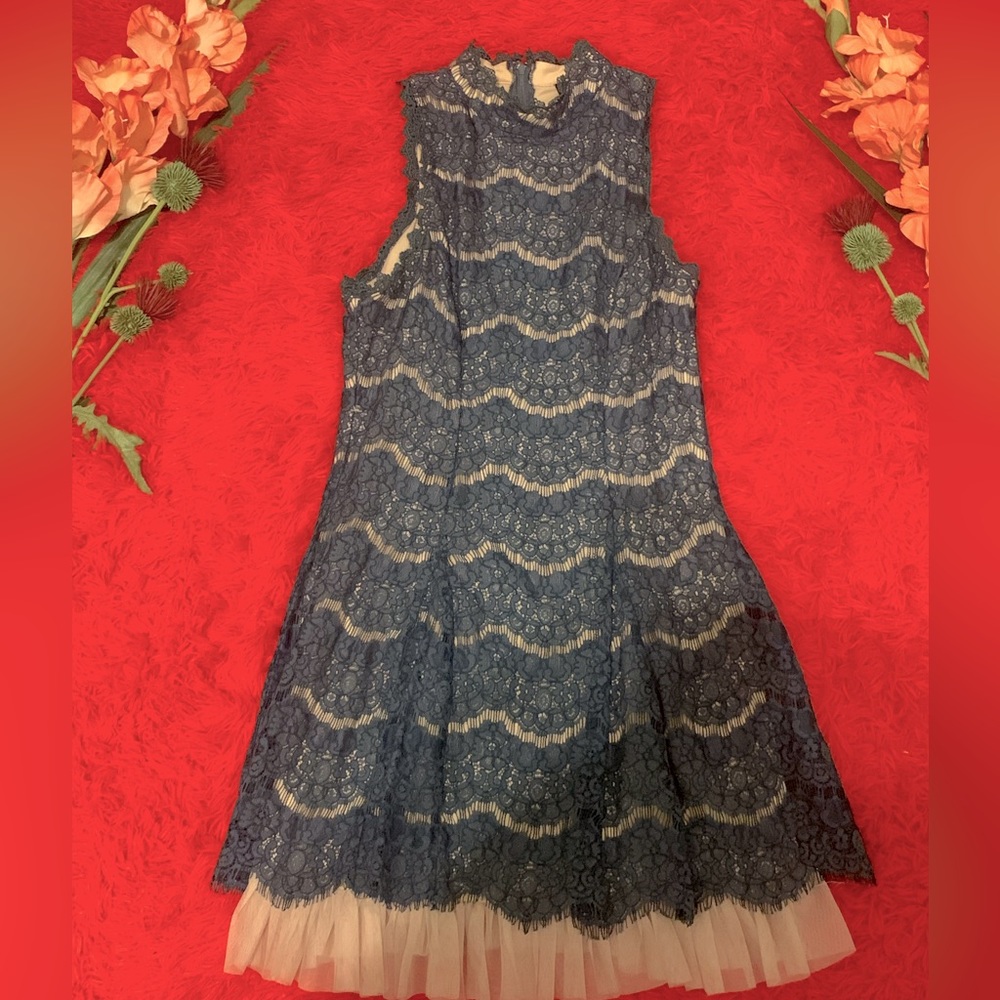 Blue Lace Women’s Dress